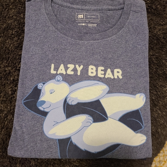 Lazy Bear Sleep T-Shirt - Size Large - Picture 3 of 3